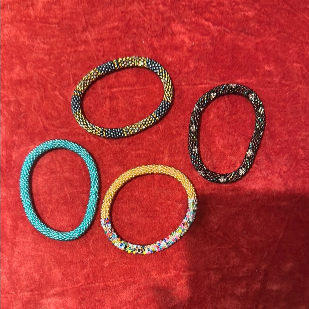Colorful Beaded Bracelet Set